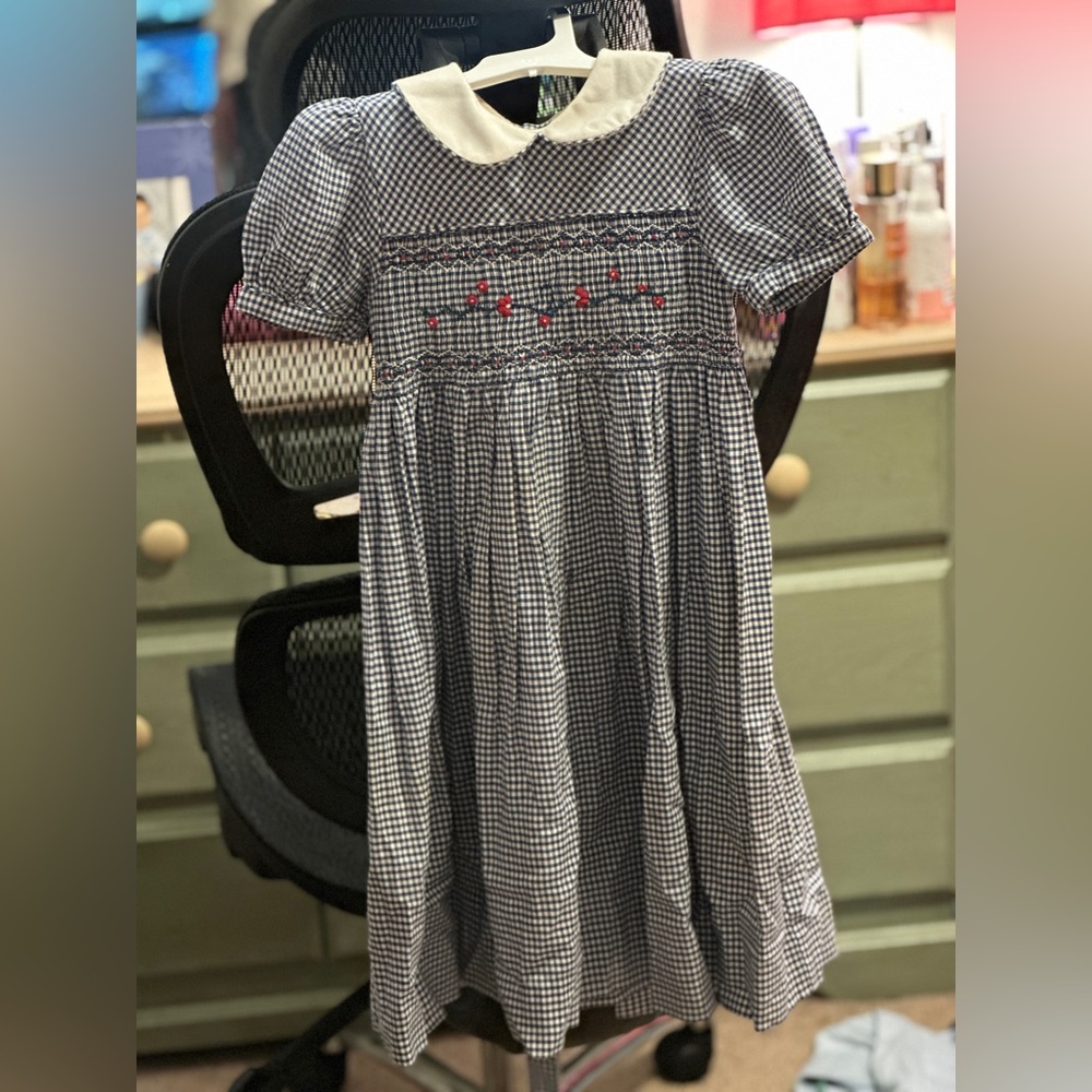 Classic Checkered Kids Dress